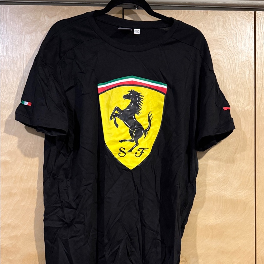 Ferrari Black Short Sleeve Tee